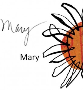 Mary Signature with Sun II Mary L Tabor, author of (Re)MAKING LOVE: a sex after sixty story