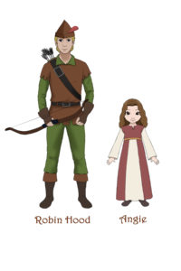 Robin Hood and Angie from Saladin the Wonder Horse