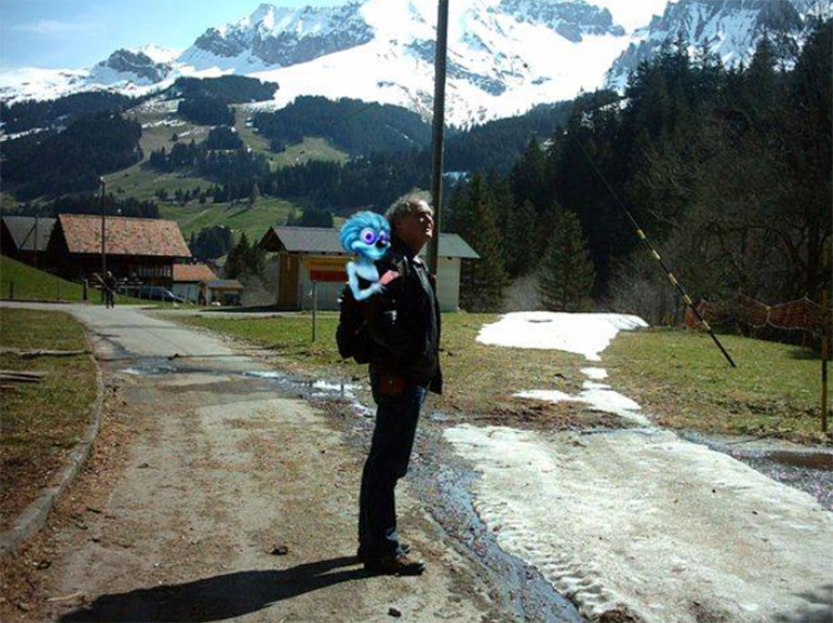 Koos Verkaik with the Wolpertinger