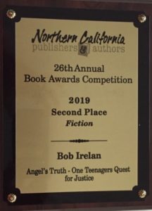 Bob Irelan Angel's Truth winning plaque