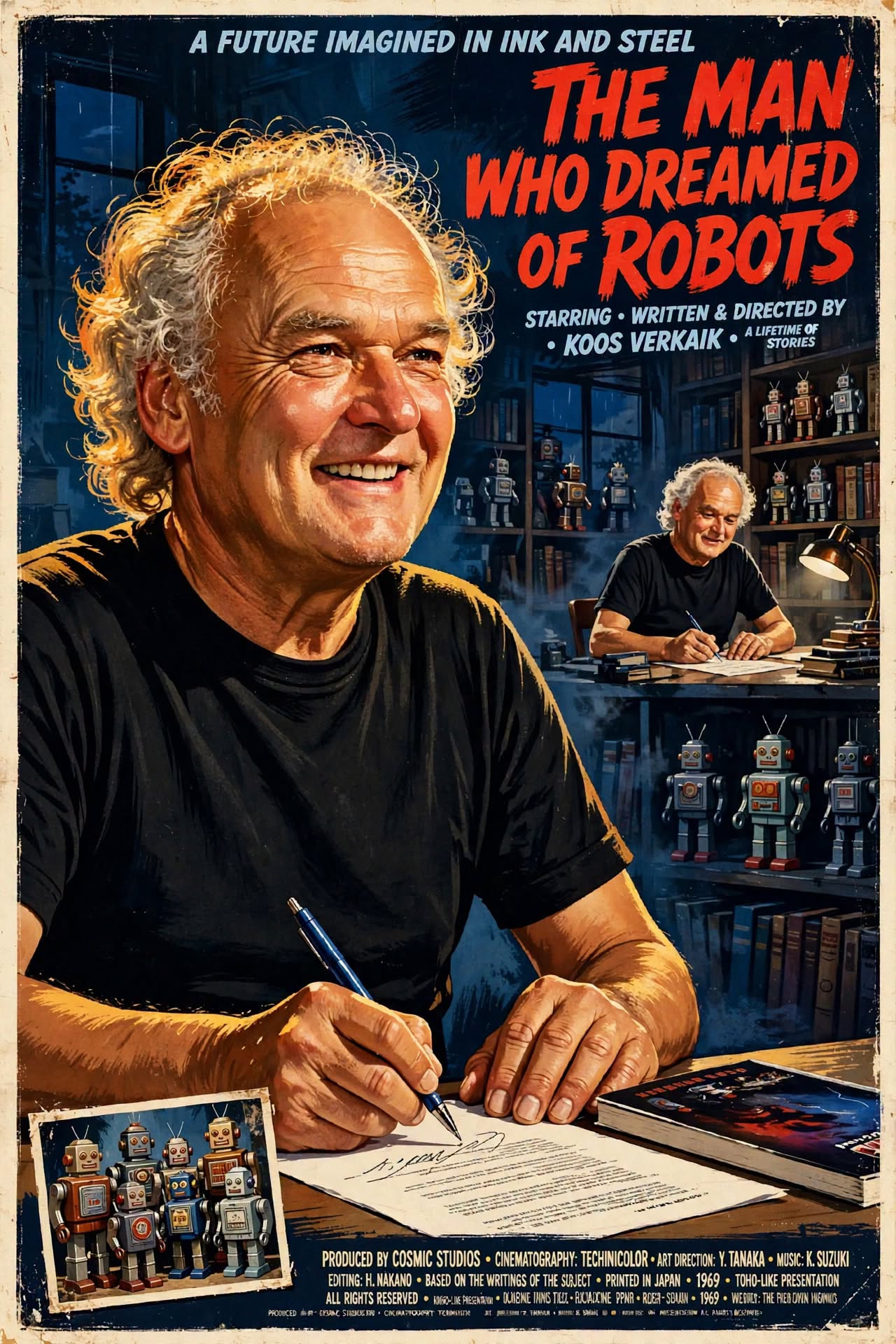 cartoon headshot of Author Koos Verkaik