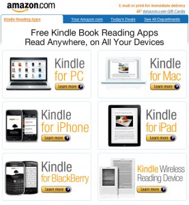 Kindle, Outer Banks Publishing Group, Kindle applications for    other devices